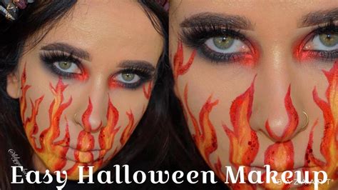 fire makeup halloween